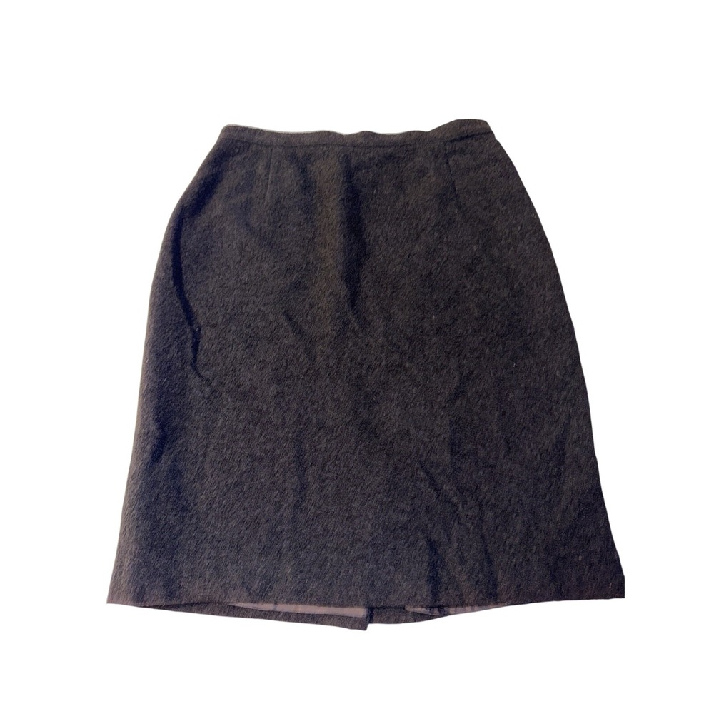 Accento by Marzotto Gray Wool Blend‎ Pencil Skirt Made in Italy Size 12